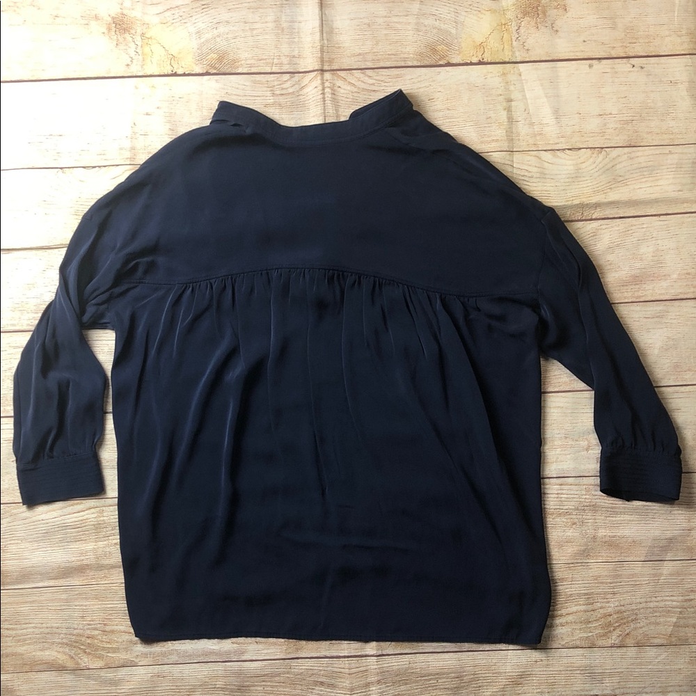 Vince Silk Shirred Drape Pullover blouse - Picture 7 of 7